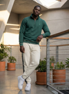 Men's Long Sleeve Sweatshirt - Jungle Green