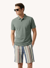 Men's Short Sleeve Polo - Moss Grey