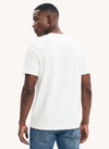 Men's Embroidered Short Sleeve T-shirt - White - View 3
