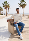 Nautica Mens Long SleeveSweatshirt - Whispher White - View 5