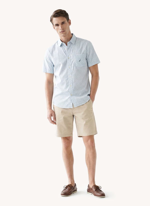 Men's Short Sleeve Tencel Shirt - Light Fern - View 1