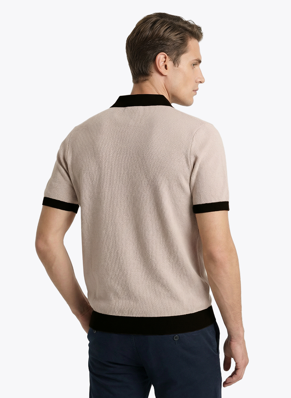 Men's Short Sleeve Polo - Adobe Rose