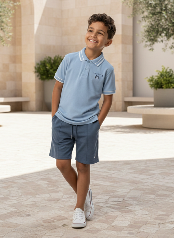 Boys Polo Shirt - Light Blue